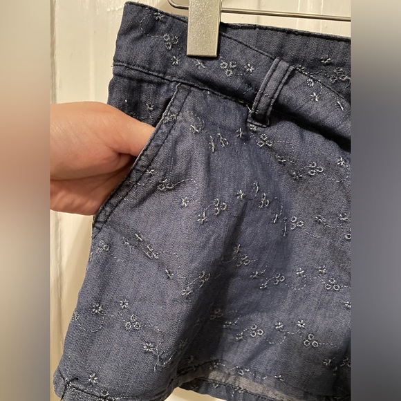 2 for $6 Low rise jeans shorts w/embroidery - Picture 2 of 6